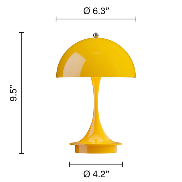 Louis Poulsen Přenosná lampa Panthella 160, Opaque yellow - DESIGNSPOT