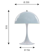 Louis Poulsen Stolní lampa Panthella 250, Pale blue - DESIGNSPOT