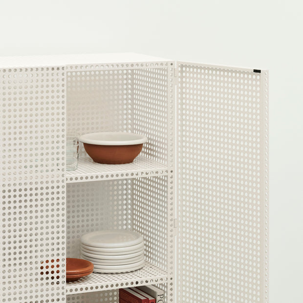 HAY Nástěnná skříňka Perforated, Soft Jade - DESIGNSPOT