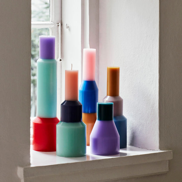 Hay Svíčka Pillar Large, Lime Yellow - DESIGNSPOT