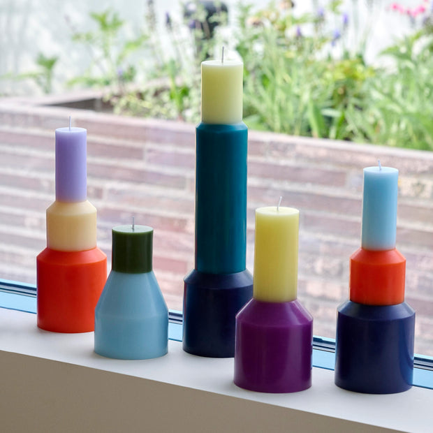 Hay Svíčka Pillar Large, Lime Yellow - DESIGNSPOT