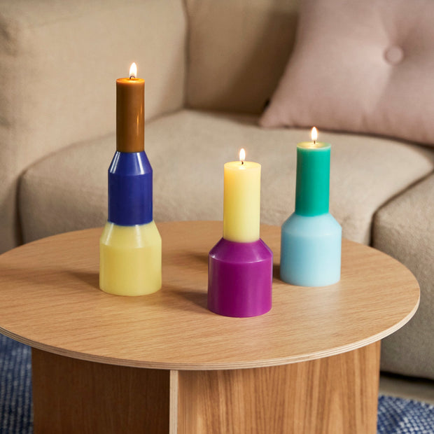Hay Svíčka Pillar Large, Lime Yellow - DESIGNSPOT