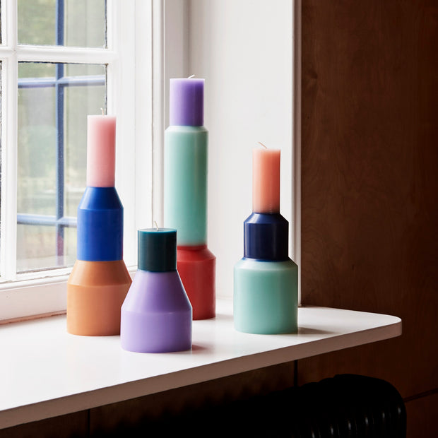 Hay Svíčka Pillar Large, Lime Yellow - DESIGNSPOT