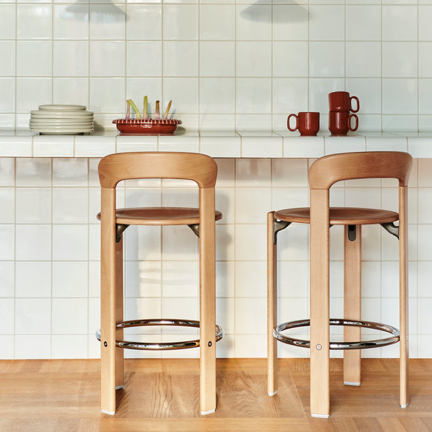 HAY Barová židle Rey Low, Umber Brown - DESIGNSPOT