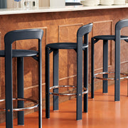 HAY Barová židle Rey Low, Slate Blue - DESIGNSPOT