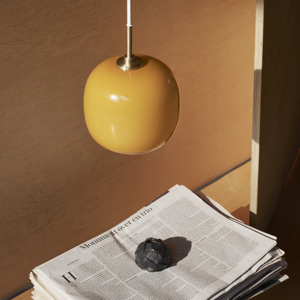 Louis Poulsen Závěsná lampa VL 45 Radiohus, 175, Brass / Pale Yellow - DESIGNSPOT