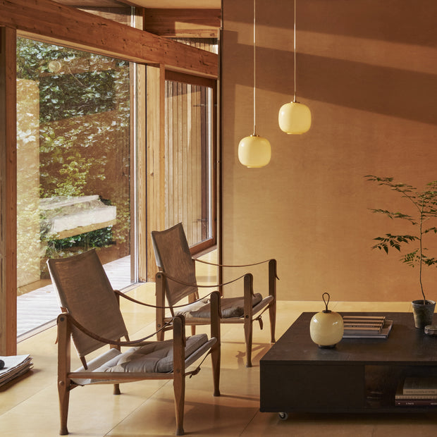 Louis Poulsen Závěsná lampa VL 45 Radiohus, 175, Brass / Pale Yellow - DESIGNSPOT
