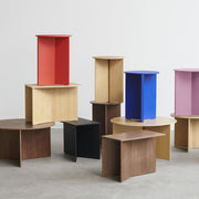 HAY Stolek Slit Table Wood, XL Walnut [rozbaleno] - DESIGNSPOT