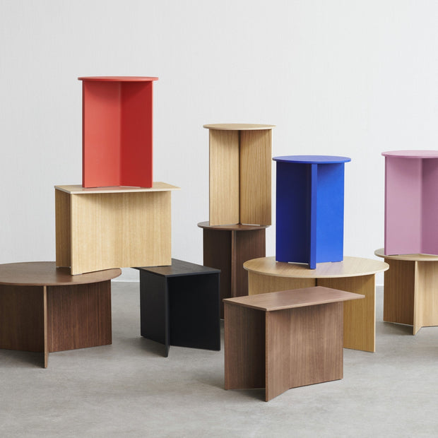 HAY Stolek Slit Table Wood, XL Walnut [rozbaleno] - DESIGNSPOT