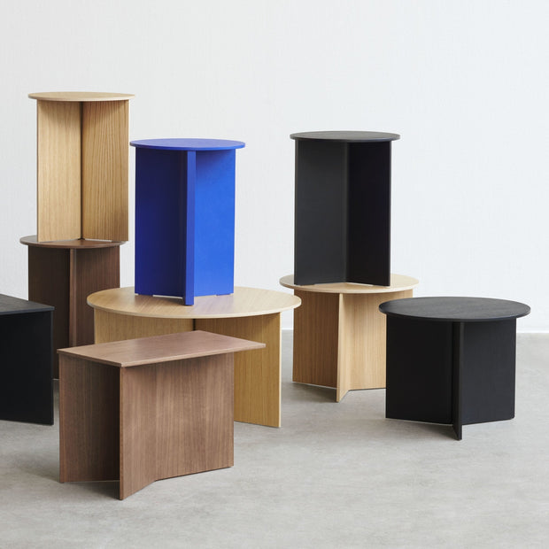 HAY Stolek Slit Table Wood, XL Walnut [rozbaleno] - DESIGNSPOT