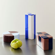 HAY Plechová dóza Tin, Medium, Brown / Midnight Blue - DESIGNSPOT