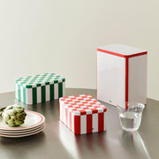 HAY Plechová dóza Tin, Small, Green / Off-White - DESIGNSPOT