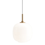 Louis Poulsen Závěsná lampa VL 45 Radiohus, 175, Brass / White Opal - DESIGNSPOT