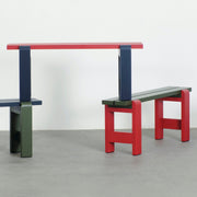 Hay Lavice Weekday Bench Duo, Wine Red/Steel Blue - DESIGNSPOT