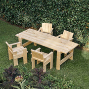 Hay Zahradní stůl Weekday Table, Steel Blue - DESIGNSPOT