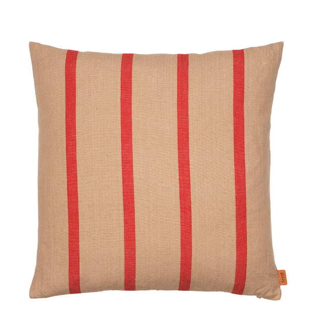 ferm LIVING Polštář Grand Cushion, Camel / Red - DESIGNSPOT