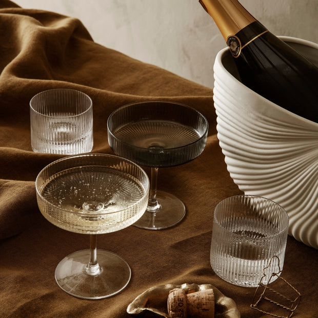 Ferm Living Džbánek na mléko Ripple Jug, Frosted - DESIGNSPOT