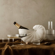 Ferm Living Skleničky na červené víno Ripple, Frosted, sada 2 kusů - DESIGNSPOT