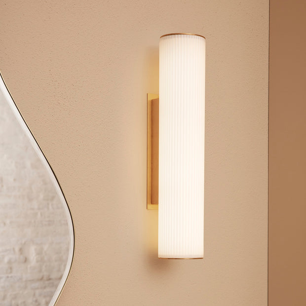 ferm LIVING Nástěnná lampa Vuelta 100, Stainless Steel - DESIGNSPOT
