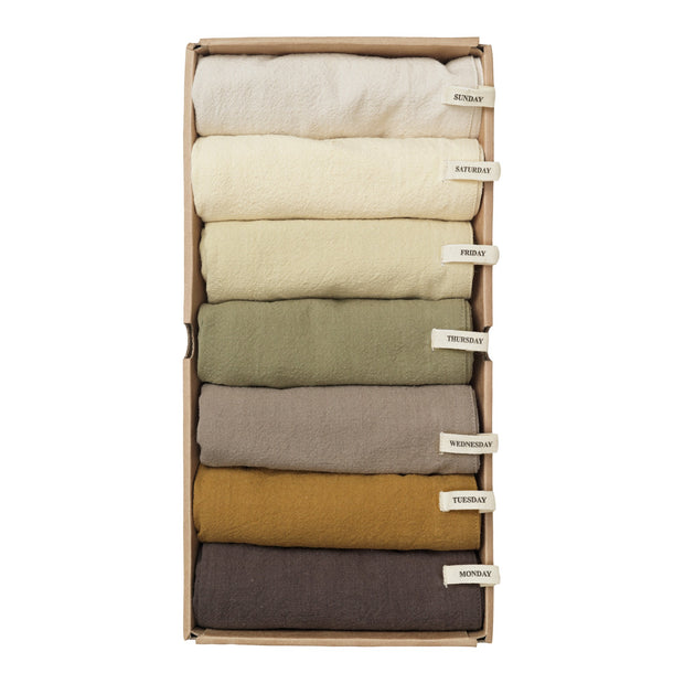 Ferm Living Sada utěrek Day Tea Towel, 7ks, Calm - DESIGNSPOT