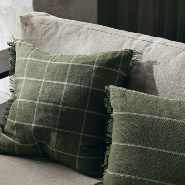 ferm LIVING Polštář Calm Cushion, Olive - DESIGNSPOT