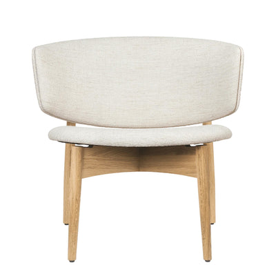 Ferm Living Křeslo Herman Wood, Bouclé, Oak / Off-White - DESIGNSPOT