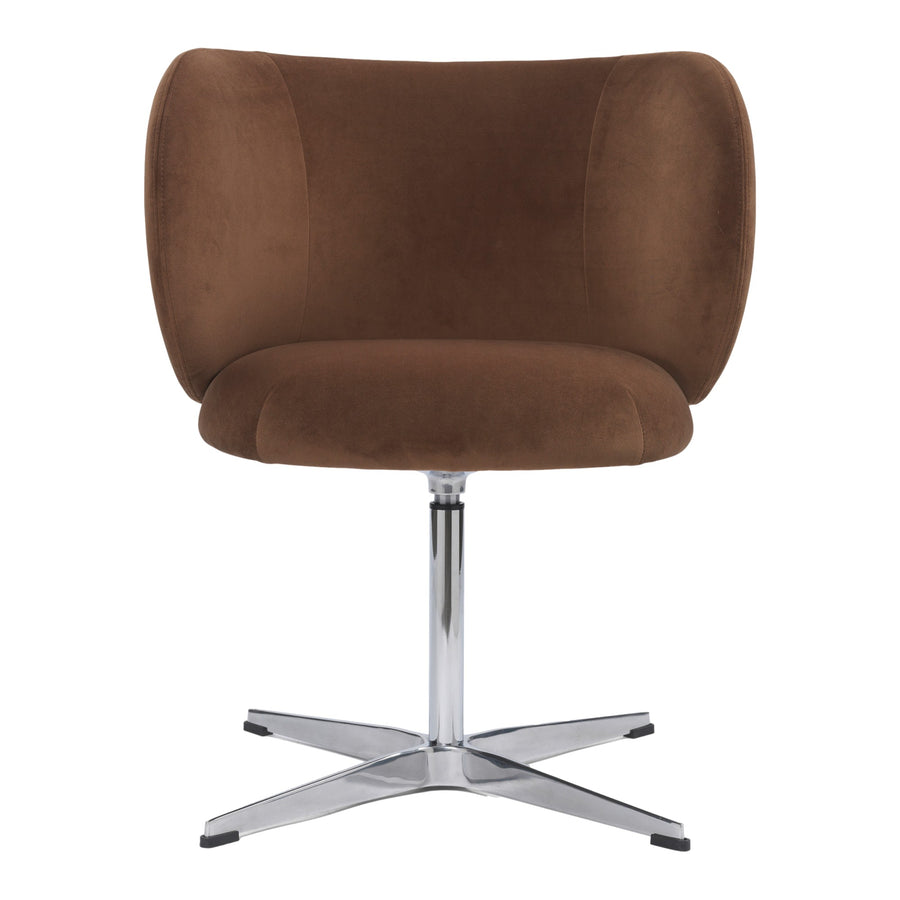 Židle Rico, Swivel, Rich Velvet, Soft Brown