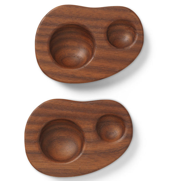 Ferm Living Stojan na vejce Cairn, sada 2 ks, Oak - DESIGNSPOT