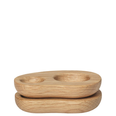 Ferm Living Stojan na vejce Cairn, sada 2 ks, Oak - DESIGNSPOT