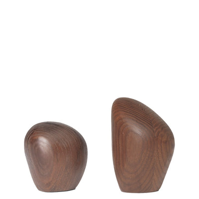 Ferm Living Solnička a pepřenka Cairn, sada 2 ks, Dark Brown - DESIGNSPOT