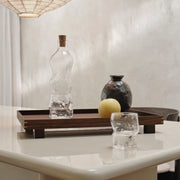 Ferm Living Dřevěný podnos Bon X Small, Smoked Oak - DESIGNSPOT