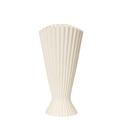 Ferm Living Váza Fountain Small, Off-white - DESIGNSPOT
