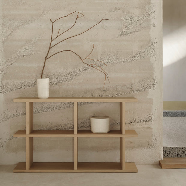 Ferm Living Knihovna Kona 1x4, Dark Oak - DESIGNSPOT