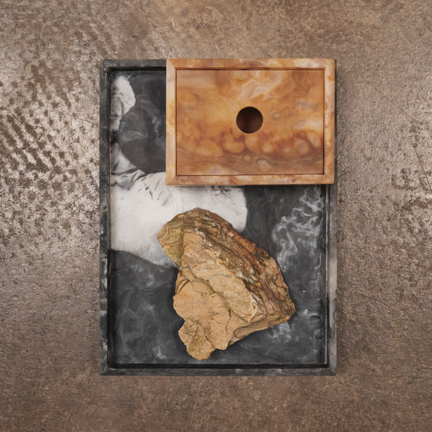 Ferm Living Podnos Mist Tray, L, Charcoal - DESIGNSPOT