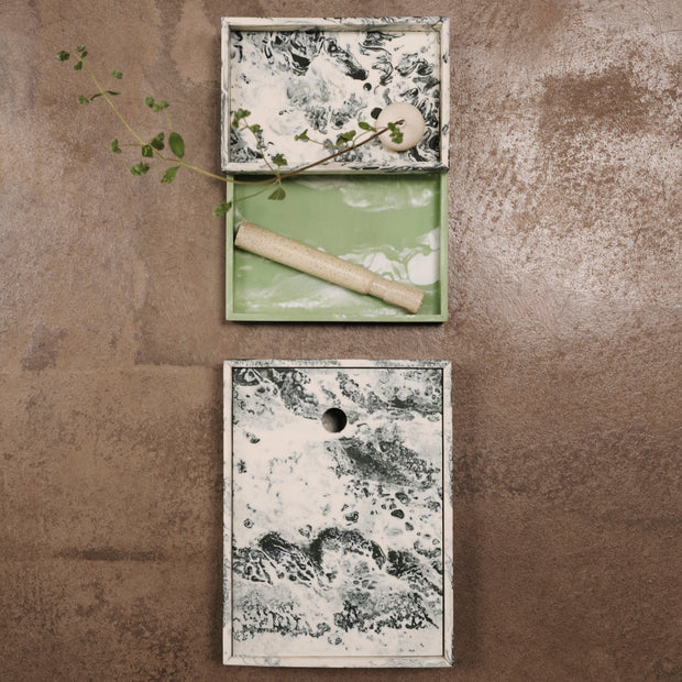 Ferm Living Úložný box Mist Box, S, Charcoal - DESIGNSPOT