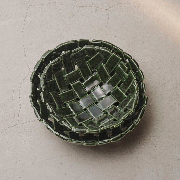 Ferm Living Mísa Plait Bowl Ø24, Off-White - DESIGNSPOT
