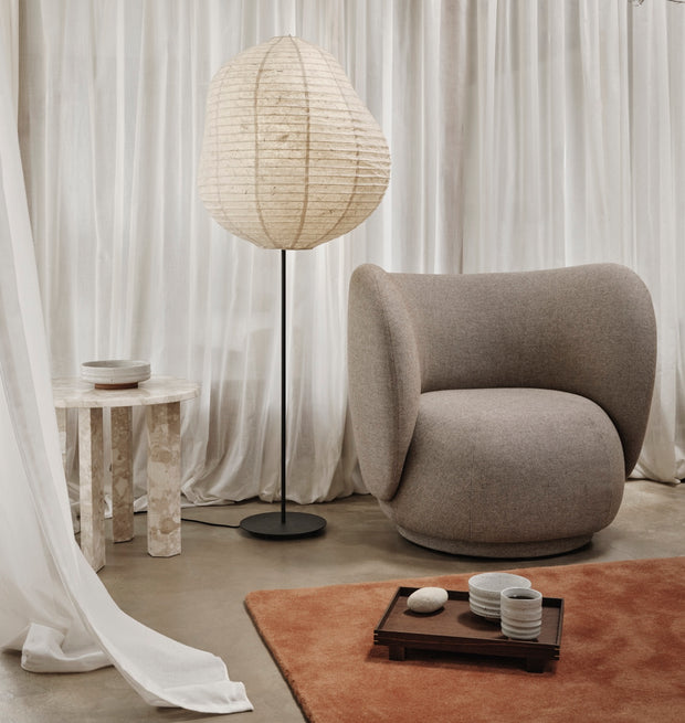 Ferm Living Dřevěný podnos Bon X Small, Smoked Oak - DESIGNSPOT