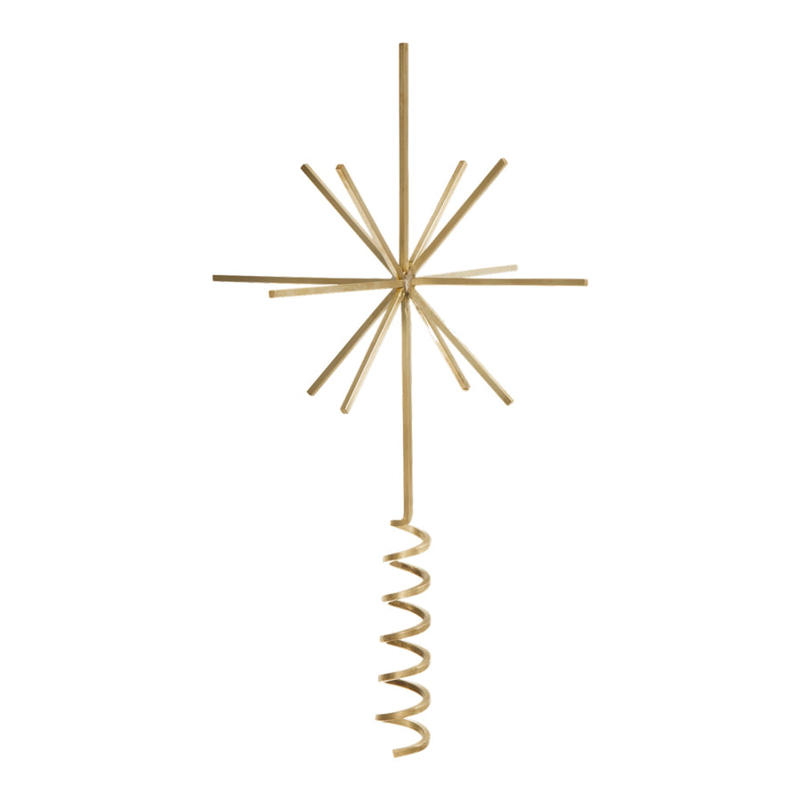 Vánoční hvězda Brass Top Star