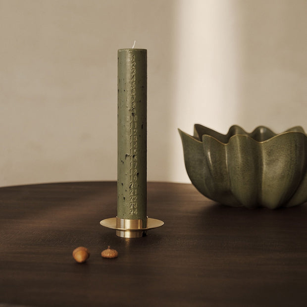 Ferm Living Adventní svíčka Mura, Oat - DESIGNSPOT