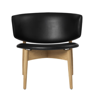 Ferm Living Křeslo Herman Wood, Envy Leather, Oak / Black - DESIGNSPOT