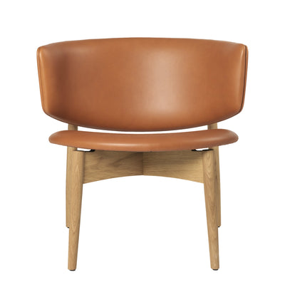 Ferm Living Křeslo Herman Wood, Envy Leather, Oak / Cognac - DESIGNSPOT