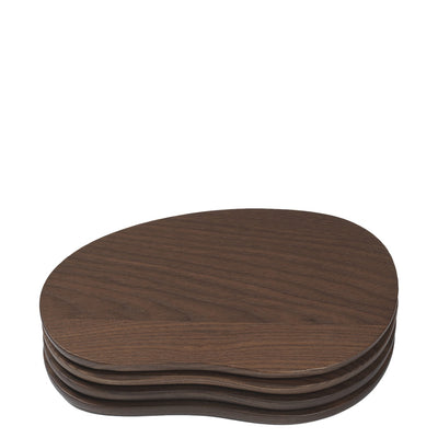 Ferm Living Sada prkének Cairn Small, sada 3 ks, Dark Brown - DESIGNSPOT