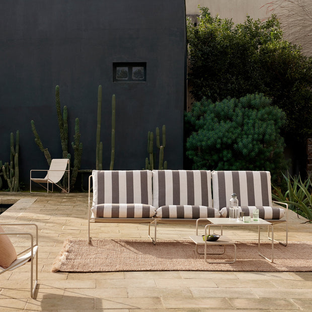 Ferm Living Zahradní křeslo Desert, Black / Chocolate - DESIGNSPOT