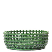 ferm LIVING Mísa Ceramic Centrepiece, Emerald Green - DESIGNSPOT