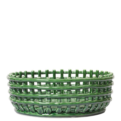 ferm LIVING Mísa Ceramic Centrepiece, Emerald Green - DESIGNSPOT