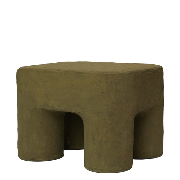 ferm LIVING Stolička Podo Stool, Khaki - DESIGNSPOT