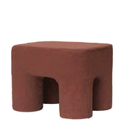 ferm LIVING Stolička Podo Stool, Red Brown - DESIGNSPOT