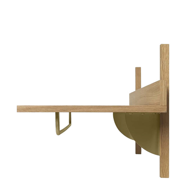 ferm LIVING Police s věšákem Sector Rack, Natural Oak - DESIGNSPOT