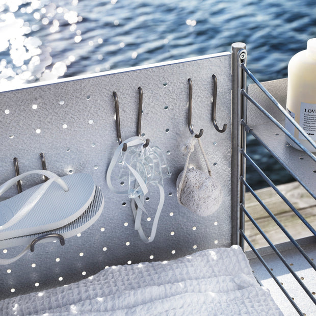 String Sada háčků k zadnímu panelu 4ks, Stainless Steel - DESIGNSPOT