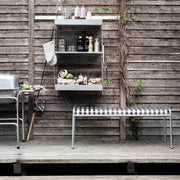 String Podlahový panel 85 x 30 cm, Galvanized - DESIGNSPOT